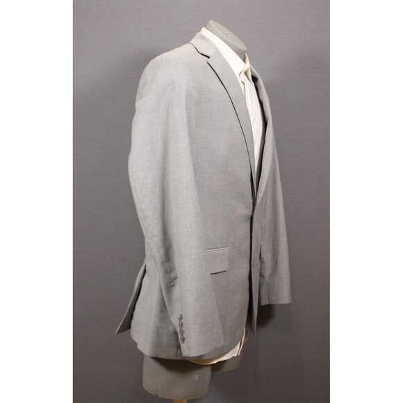 Apt 9 Gray Polyester Blend 2 Pc Suit Premier Flex Slim Fit 44R Flat Fronts 34" W - Picture 4 of 12